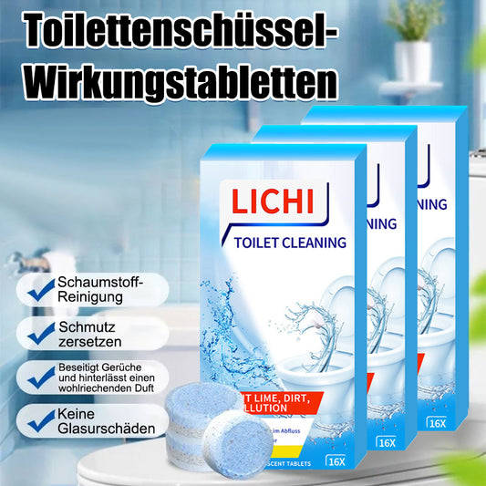 🔥1 KAUFEN, 2 GRATIS (5€/Packungen)🍋Toilettenreiniger mit Zitronenduft in Tablettenform