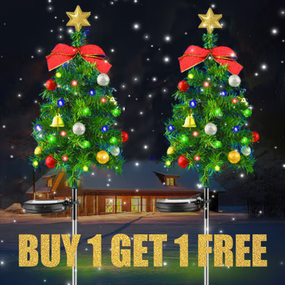 🎄LAST DAY - BUY 1 GET 1 FREE!!🎄Solar Christmas Trees Lights Outdoor Decoration Waterproof