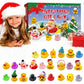 🦆🎁24 Stück Countdown-Adventskalender mit Weihnachts-Gummienten