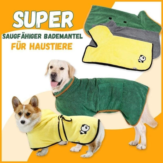 🎅Weihnachtsverkauf 49% Rabatt🐕 Super Saugfähiger Bademantel für Haustiere