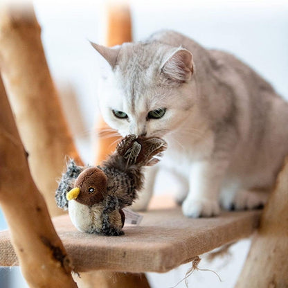 🔥GROSSER VERKAUF 49% RABATT🔥😻🐾Interaktives Vogelzwitscherndes Katzenspielzeug