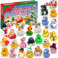 🦆🎁24 Stück Countdown-Adventskalender mit Weihnachts-Gummienten